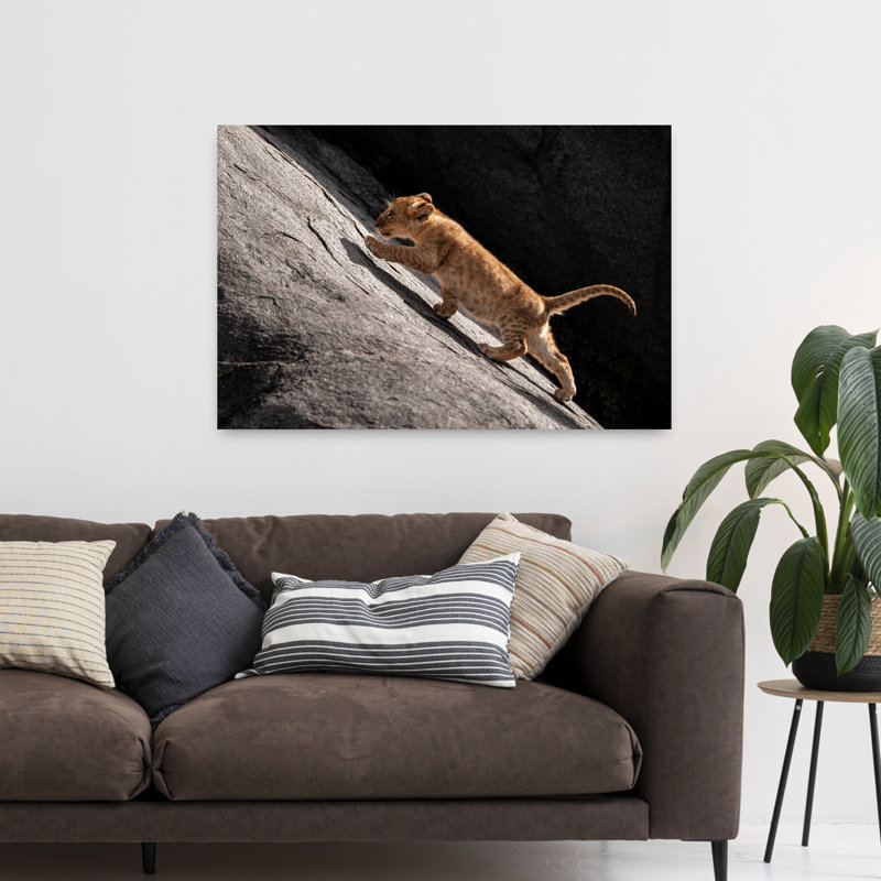 Uphill Abstract Contemporary Wall Art, 32" H x 48" W
