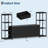 TV Stand for 75 Inch TV, Entertainment Center with LED Lights & Power Outlets, Modern TV Media Console with 9 Drawers and Bookshelves for Living Room-2123381635