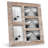 Designs 4X6 Collage Picture Frames, 5 Photo Openings For Multiple Pictures, Distressed Rustic Wood Farmhouse Frame For Wall, 15.75X13.75 (Brown)
