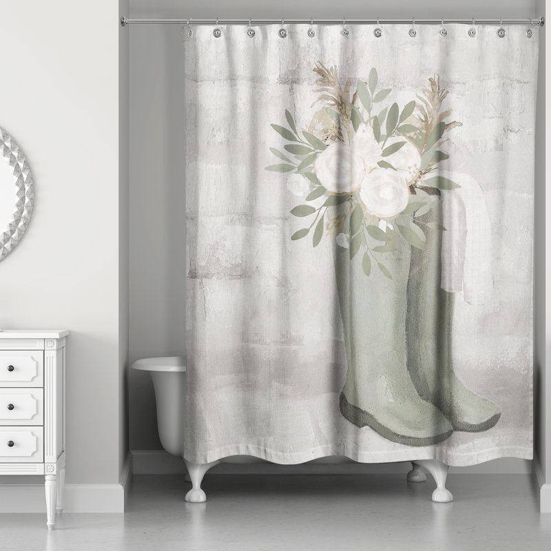 Rideau de douche simple Sage