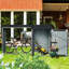 Outdoor Steel Firewood Rack And Metal Storage Shed