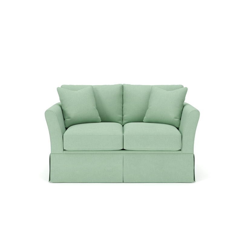 Shelby 63" Upholstered Loveseat, Bayou Spray Canvas