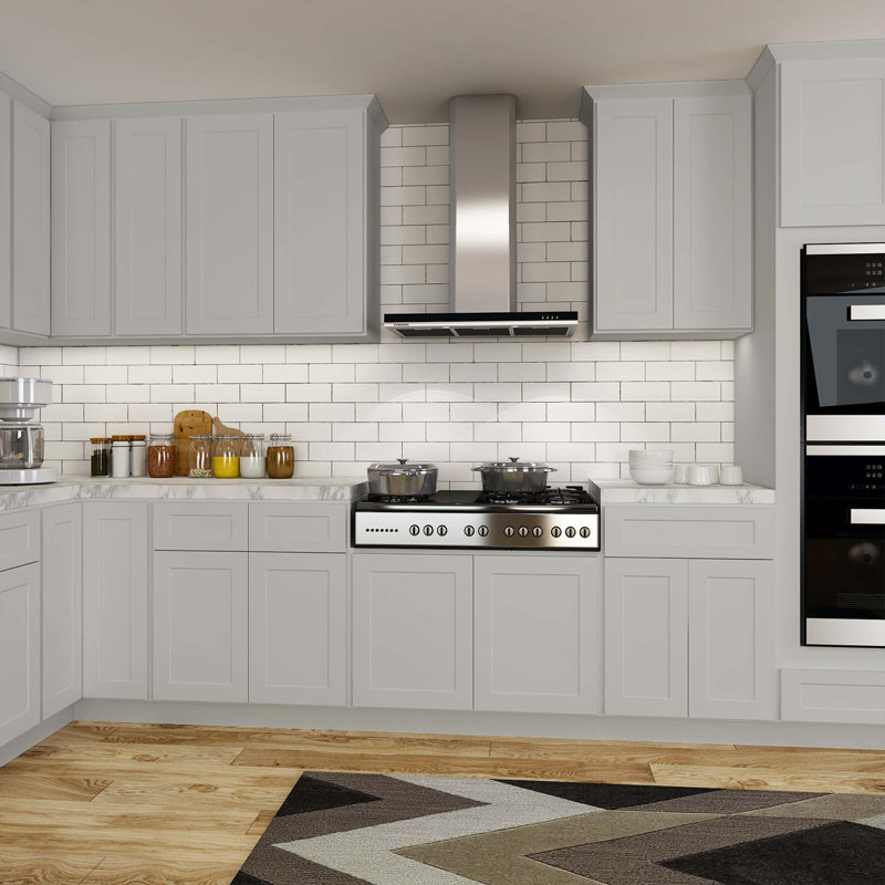 Armoire de cuisine prête à assembler en contreplaqué Dove, H 34,5 po x l 15 po x P 24 po