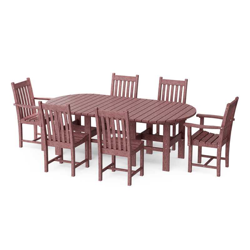 Classic 7-Piece 44" x 84" Dining Set, Cherrywood