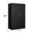 Black Storage Locker, Adjustable Height Dividers, Handle Locks, Solid Steel Tube Locking Shaft Metal Locker Cabinet, Doors,-334704939
