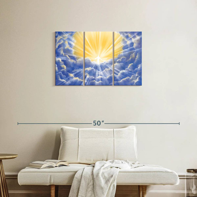 Adella Christ Above The Clouds, 20" H x 33" W