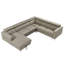 Canapé modulaire rembourré 4 pièces Kashika