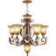 Lustre classique 6 lumières à abat-jour Aaja