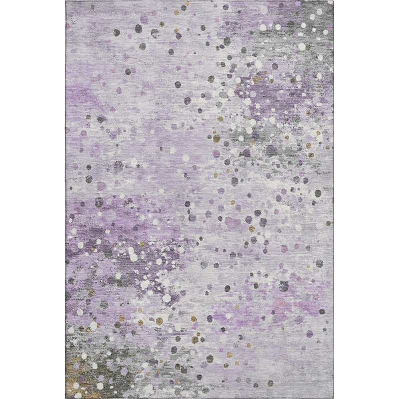 Premium Machine Washable Ansley Abstract Rug, Rectangle 10' x 14'