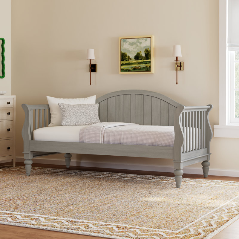 Delaria Open Side Daybed - Twin, Antique Gray