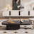Combinaison meuble télé de style crème avec table basse