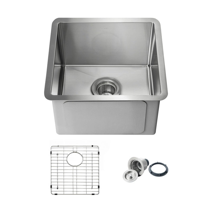 16'' L Single Bowl Stainless Steel Kitchen Sink