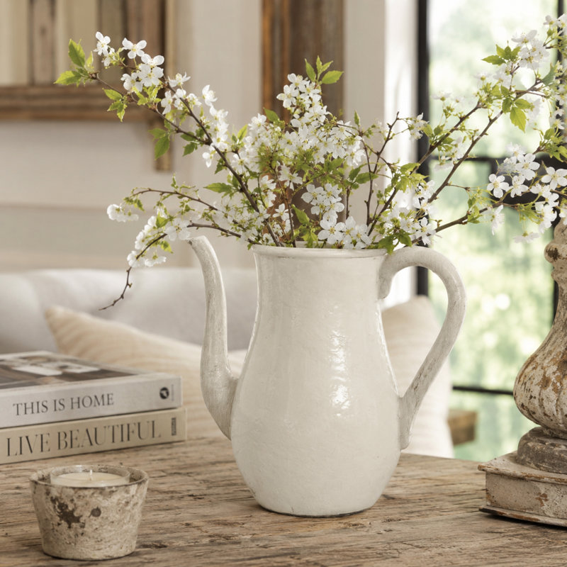 Pot en céramique intérieur / extérieur Manitoba, H 27 po x l 9 po x P 13 po