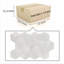 Carrelage hexagonal en pierre naturelle texturée 3D Hexagon pour mur, 1 boîte de 12 pièces