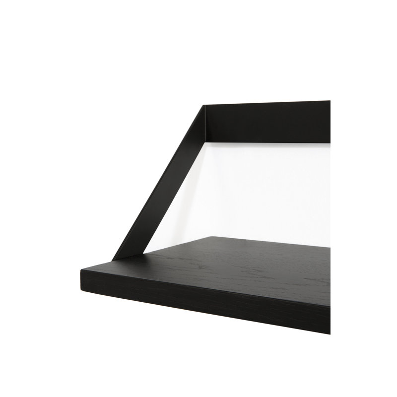 Ribbon Oak Solid Wood Floating Shelf