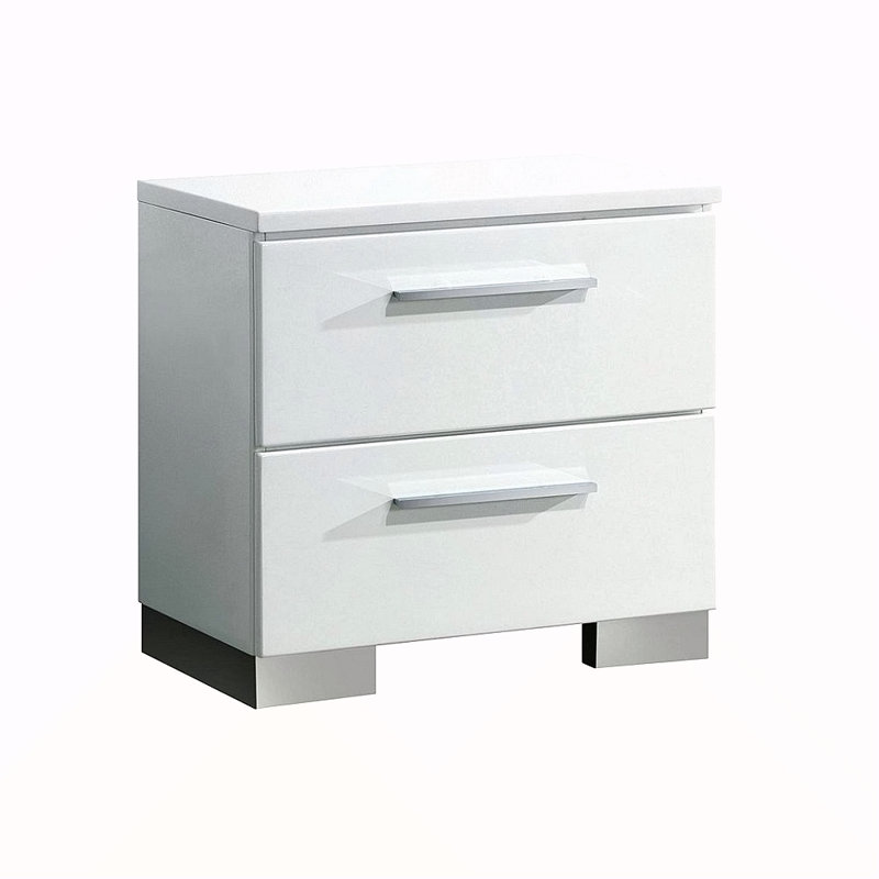 Table de chevet 2 tiroirs en bois