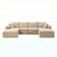 Canapé modulaire rembourré avec coussins Corduroy-2032390235