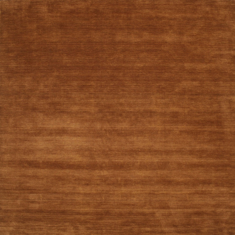 Tapis brun contemporain, Carré 3 pi