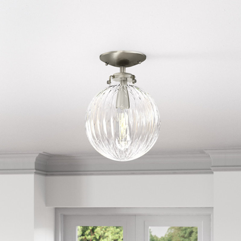 Kaydan 1-Light Ceiling Light in Brushed Nickel, Brushed Nickel