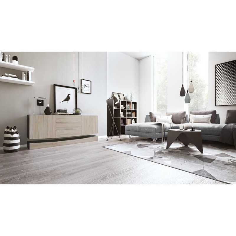 Mccool 178 Cm Wide 3 Drawer Sideboard, Oak