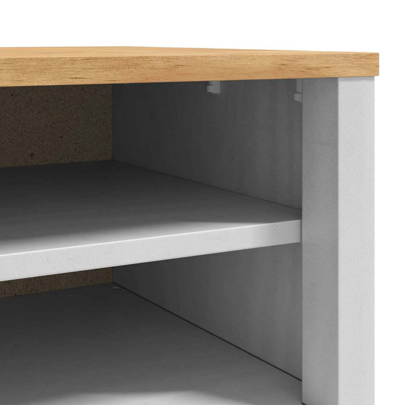 Solid Wood Shoe Storage, White