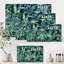 «Natural Leaves Exotic On Dark I», reproduction sur toile tendue-59634110