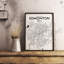 « edmonton city map », reproduction d’impression sur affiche en encre-22634399
