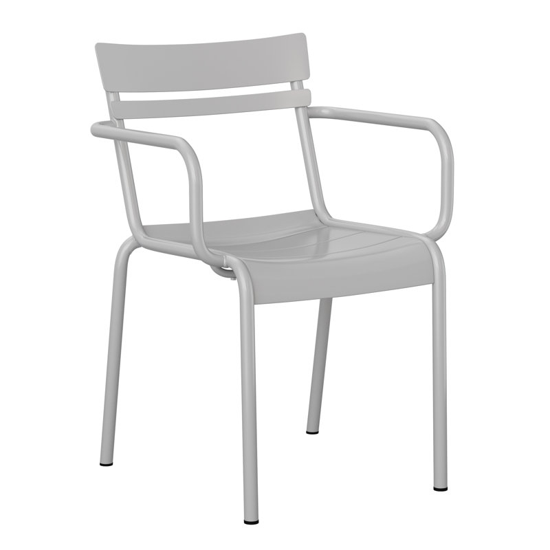 Tabouret de bar moderne / intérieur en acier à 2 lattes de qualité commerciale moderne, Argent