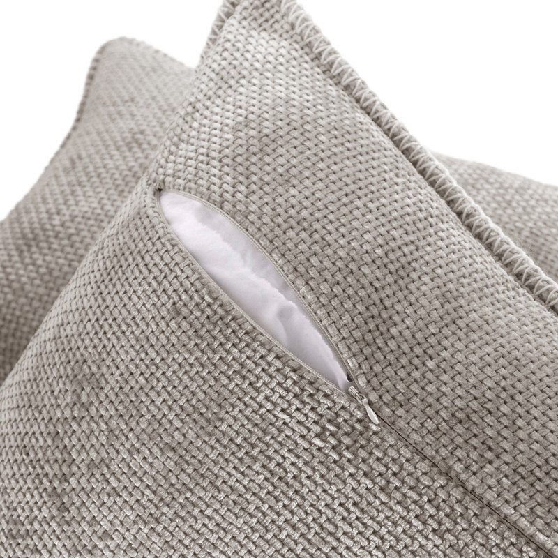 Coussins en chenille Austin Horn Classics, Gris colombe
