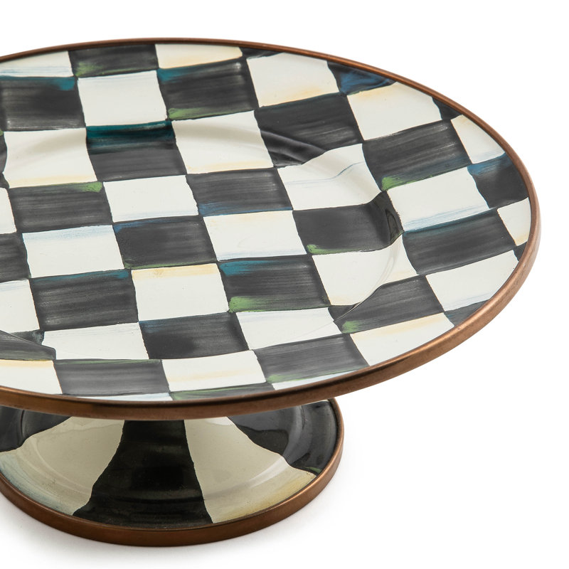 Courtly Check Pedestal Platter