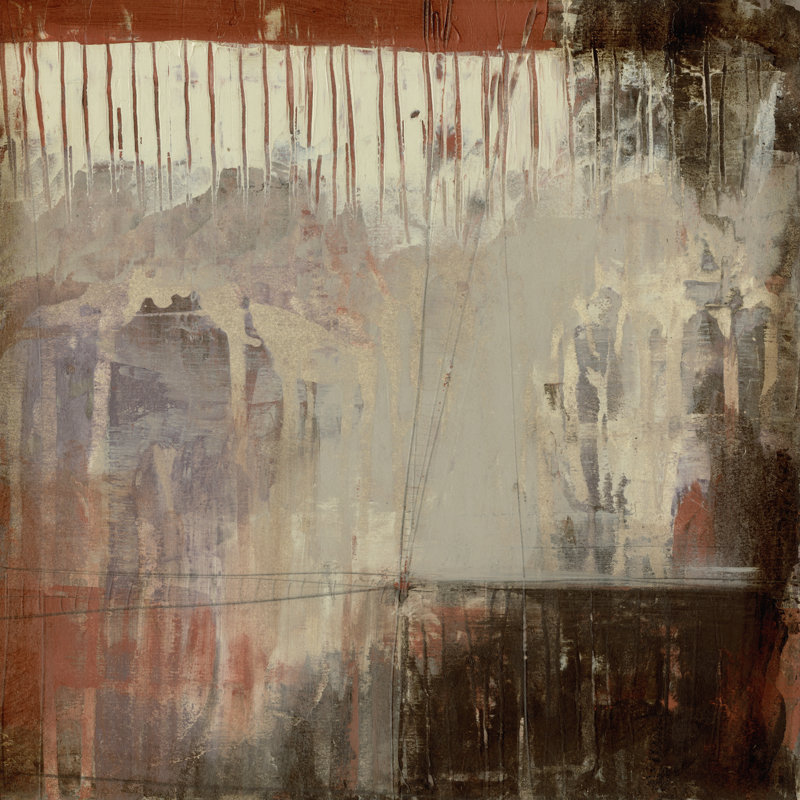 Plum Earth II by Jennifer Goldberger - Wrapped Canvas Print, 30cm H x 30cm W