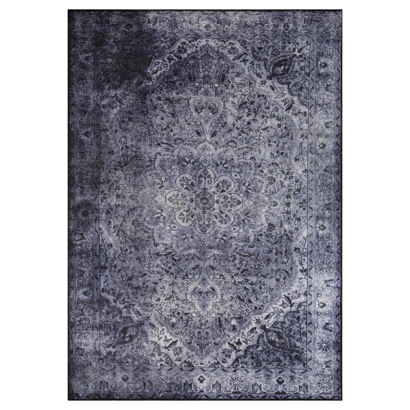 Luxurious Machine Washable Carpet, 100% Polyester, 7.5 x 10.8 Feet | Pile Height: 0.2 Inches, 1850 g/m² | Recycled Poly Cotton Underside, Easy Care, Perfect for Living Room & Bedroom, Soft & Durable Design