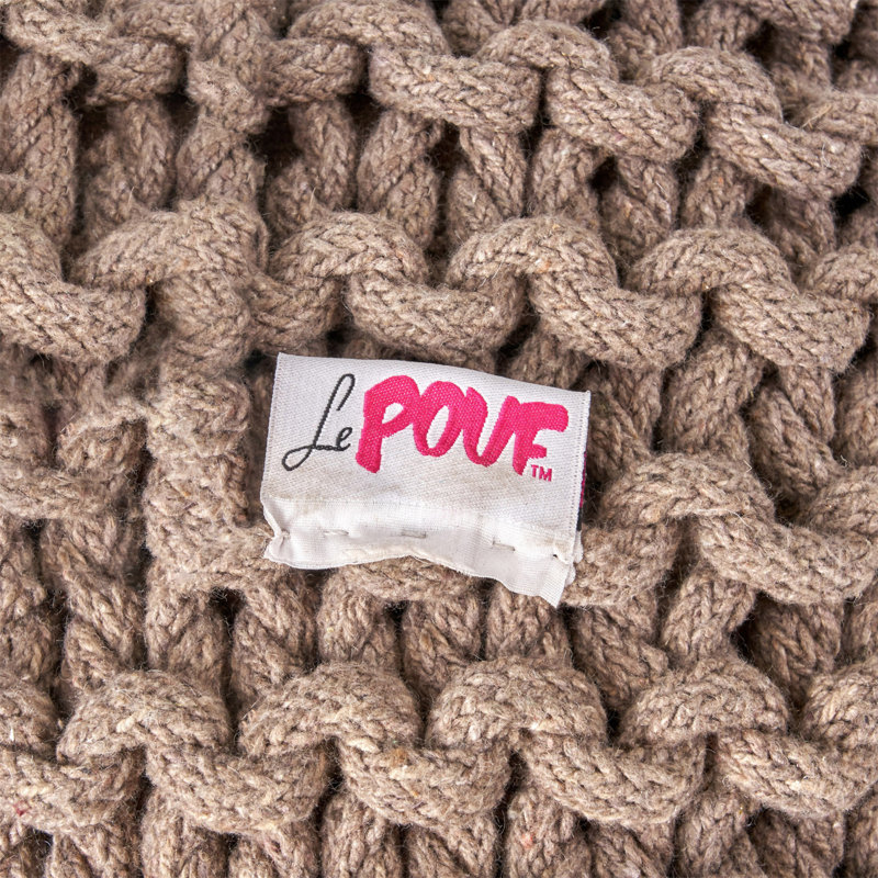 Pouf rond en coton 20 x 20 Moro