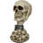 Shackled Skeleton Hand Holding Skull With LED Eyes With Morphing Skulls Figurine