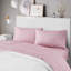 Ensemble de 4 draps pour grand lit - 100% microfibre douce et moelleuse à imprimé lisse et plissé "And Seasons,