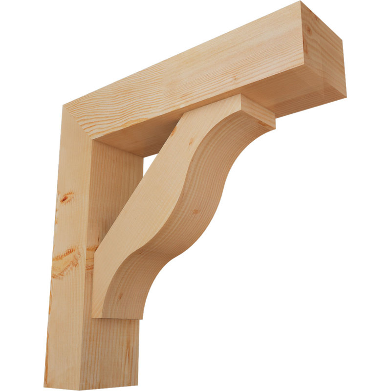 Support Funston Block avec support décalé, 30 x 30, Sapin Douglas de l 7 1/2 (lisse)