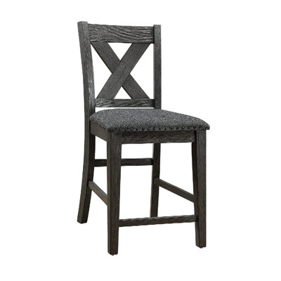  Ensemble de 2 chaises de salle à manger en bois avec dossier en X et hauteur du siège: H 40 po