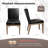 Modern Upholstered Dining Chairs, Armless Kitchen Side Chairs with Solid Wood Legs-1439387248