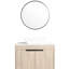 Meuble-lavabo de salle de bain avec lavabo en céramique. Armoire fonctionnelle 30 po, à fixation murale, blanche, à fermeture en douceur, 30 po - Espace de fermeture silencieux