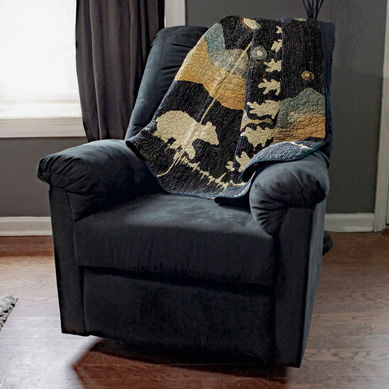 Donna Sharp Moonlit Bear Cotton Quilted Throw 