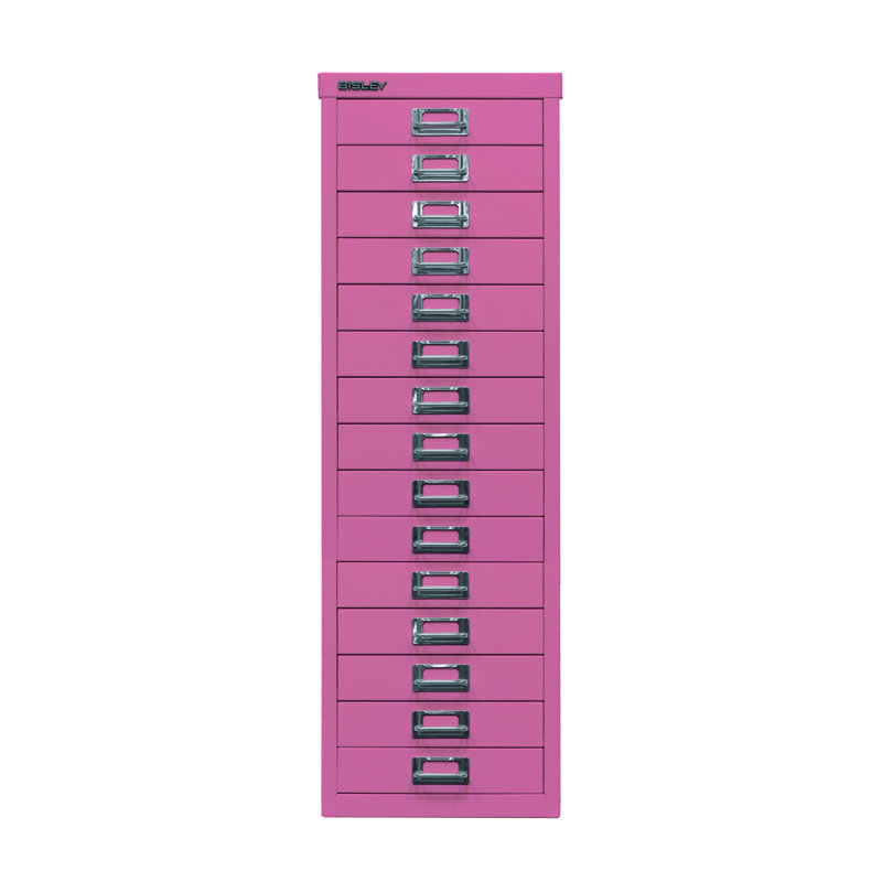 39er 27.9cm Wide 15 -Drawer File Cabinet, Pink