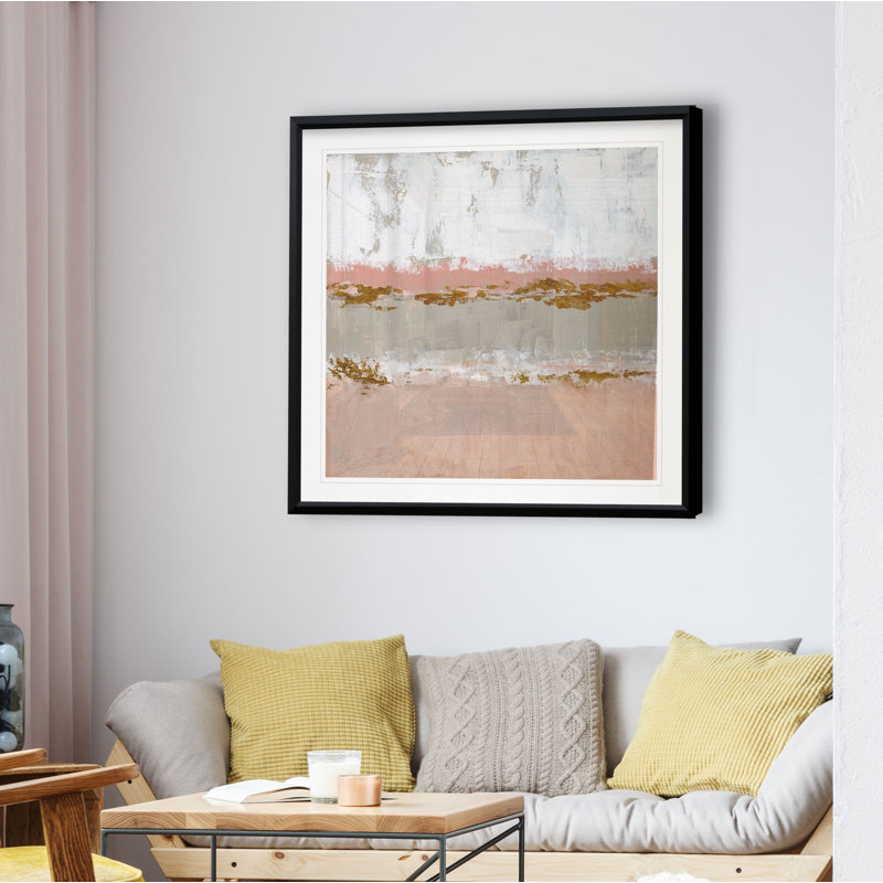 Sedona Sunrise - reproduction d'art, H 17,5 po x l 17,5 po x P 1,5 po, Cadre plastique noir