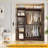 Bamboo Clothes Rack Garment Rack For Hanging Clothes, He...