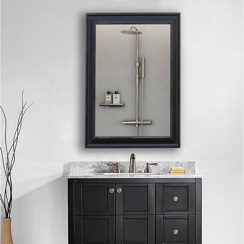Malila Wood Wall Mirror, 30" H x 14" W
