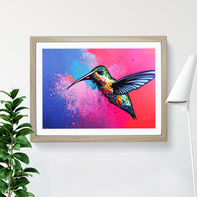 XH1022-6635X Hummingbird Vol.2 Abstract - Single Picture Frame Painting