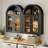 31.5"h Arch Wall Mounted Bathroom Cabinet, Black-127922682