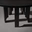 Table de salle à manger ronde en chêne noir-1681155875