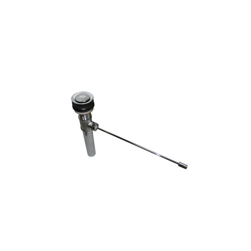 Vessel Control Pop-Up Bathroom Sink Drain, Polished Chrome