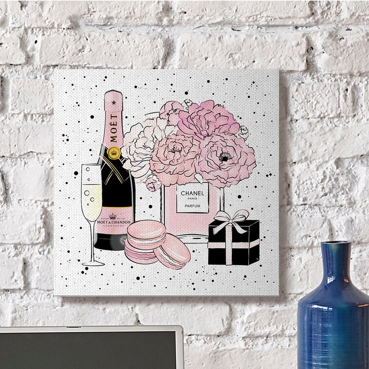 Moet & Chandon Rose Champagne Wall Art