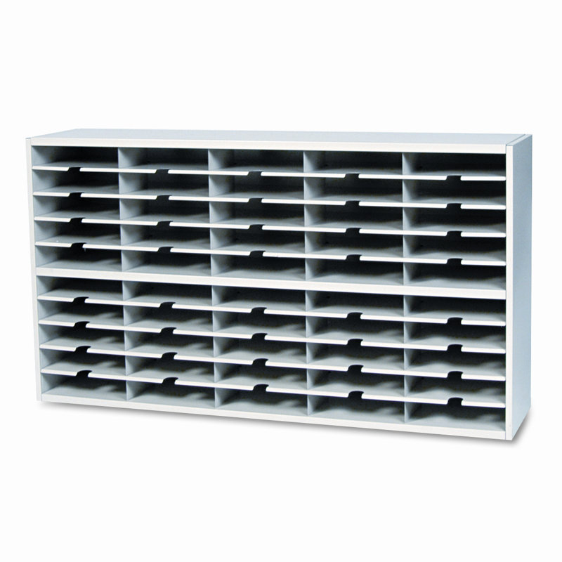 Mayline Group Metal 50 Compartment Mailroom Organizer